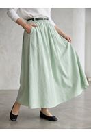 MOE03065-MNT Astarlı  Etek-Mint