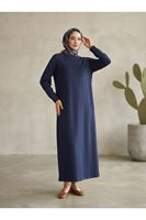 ELB04173-LCV Reglan Kol Pike Elbise-Lacivert