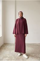ELB04183-BRD Jileli ikili Pike Takım-Bordo