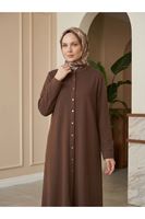 TUN06026-KHV Hakim Yaka  Uzun Oysh Tunik-Kahve